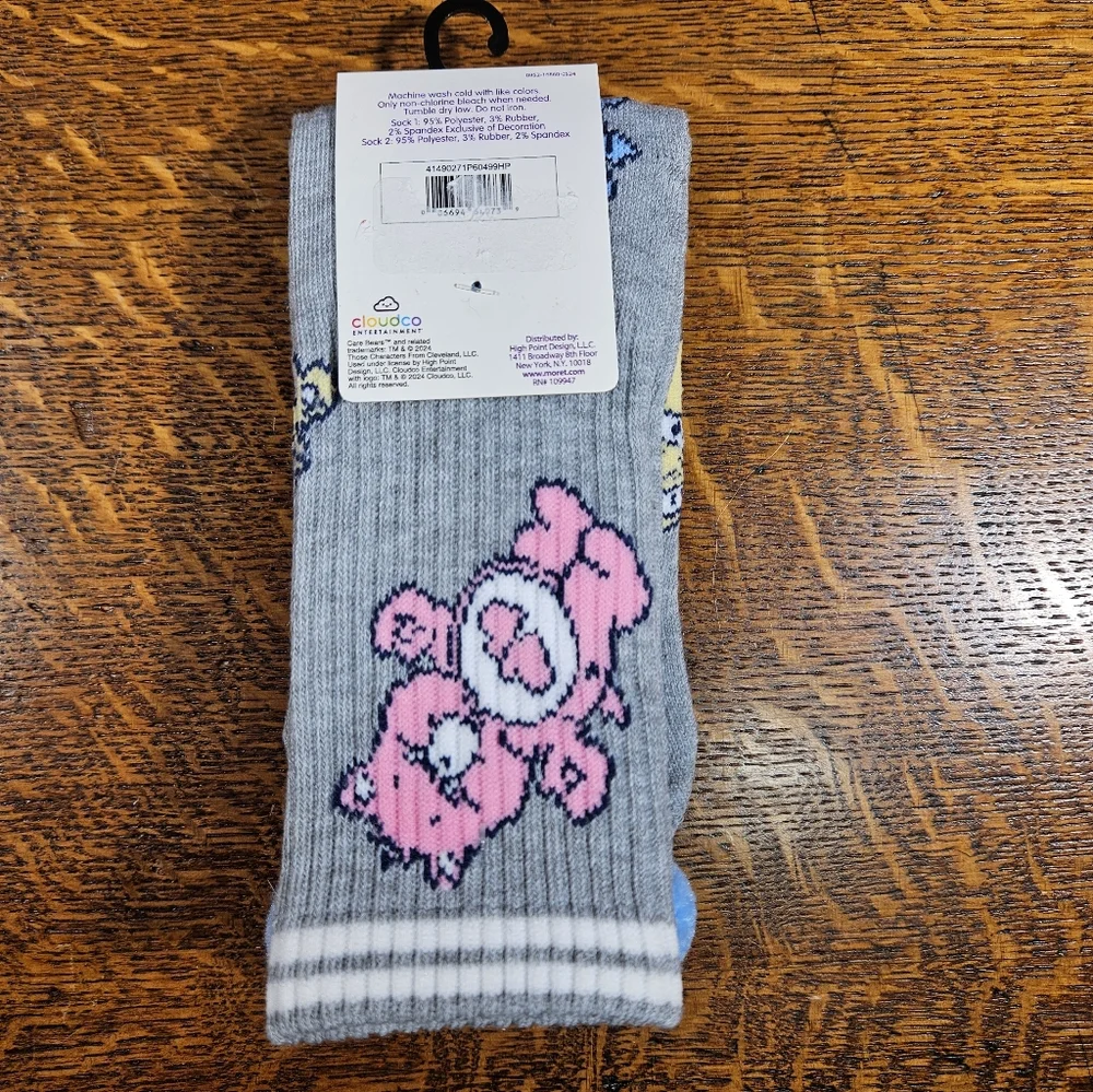 Care Bears Grumpy Pom Socks Set Of 2 NWT